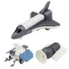 LEAN TOYS Space Set Rocket Shuttle Satellite Transport Vehicle