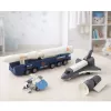 LEAN TOYS Space Set Rocket Shuttle Satellite Transport Vehicle