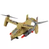 LEAN TOYS Military Set: Army Helicopter Tank Hovercraft Soldier Base