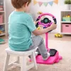 LEAN TOYS Interaktiivne rool alusel koos pedaalide, tulede ja helidega - Roosa