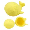 LEAN TOYS Harivad vannimänguasjad, sensoorsed kummifiguurid, pastell, 4 tk