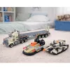 LEAN TOYS Sõjaväekomplekt: Armeeveok, Tank, Hõljuk ja Sõdurid