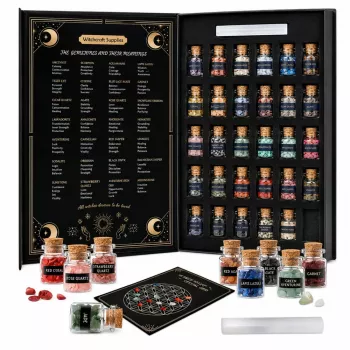 LEAN TOYS Kristallide, mineraalide ja vääriskivide komplekt purkides raamatuga 30 tk