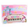 LEAN TOYS Elektrooniline klaveriorgan lastele koos taburetiga, mikrofoniga, MP3-ga - Roosa