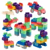 LEAN TOYS Pehmed sensoorsed silikoonehitusklotsid Värvilised 80 tk