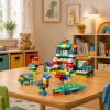 LEAN TOYS Soft Sensory Silicone Construction Blocks Animal House 151 pcs.