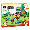 LEAN TOYS Soft Sensory Silicone Construction Blocks Animal House 151 pcs.