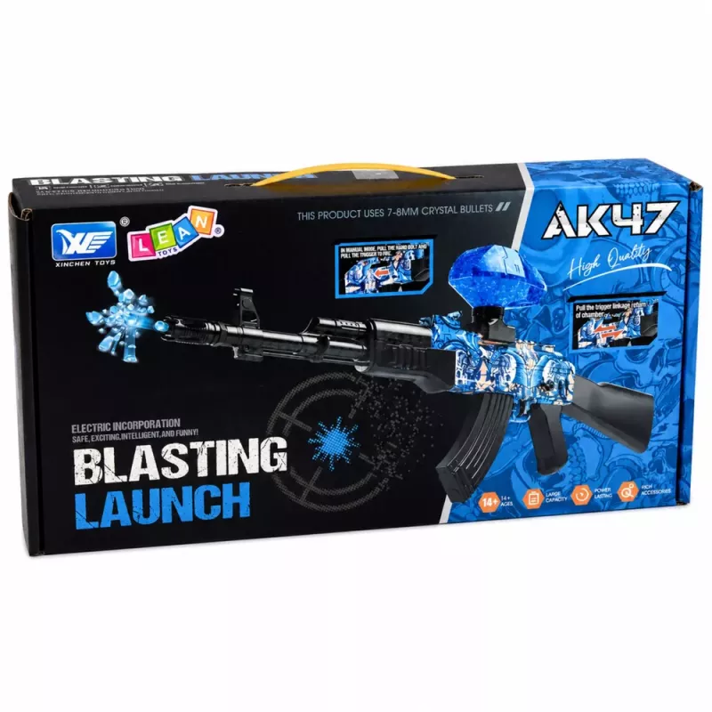 LEAN TOYS AK47 Rifle Water Ball Gun Automatic Electric 70 cm