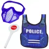 LEAN TOYS Politsei Komplekt Vest Püss Mask Raadiosaatja Aksessuaarid