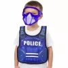 LEAN TOYS Politsei Komplekt Vest Püss Mask Raadiosaatja Aksessuaarid