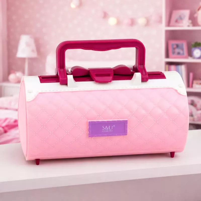 LEAN TOYS Beauty Set for Makeup and Nails Cosmetics Eyeshadows Nail Polishes Case