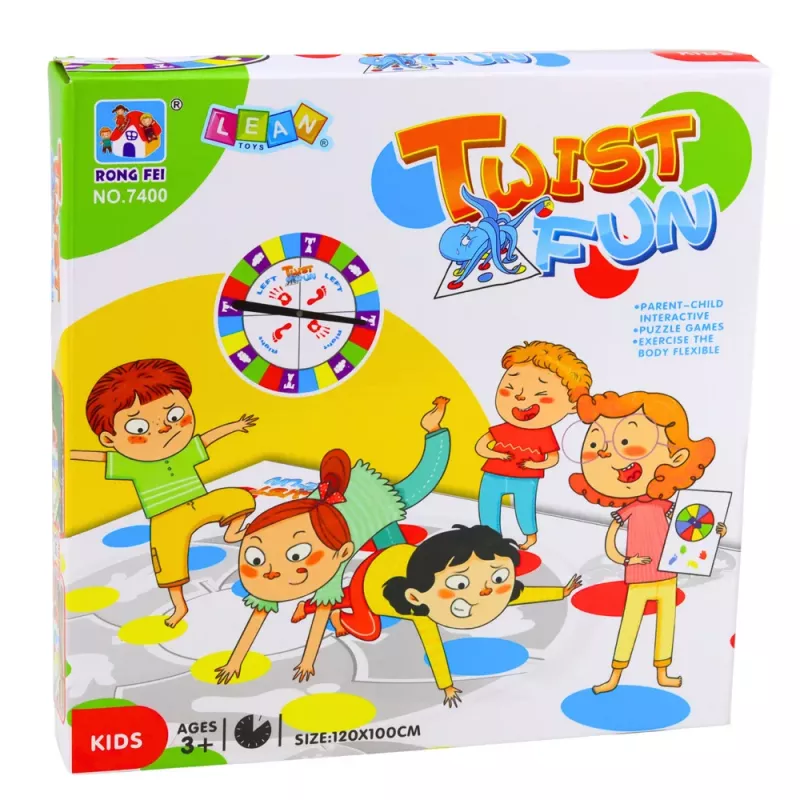 LEAN TOYS Family Twist Fun Mat Random Wheel Arcade Game