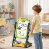 LEAN TOYS Kahepoolne Magnetiline Tahvel, Kuivpühitav, Roheline, 52 tk