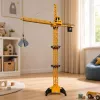 LEAN TOYS Remote Control Construction Crane RC Wired 360° Rotation 71 cm