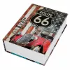 LEAN TOYS Book Safe With Key Small Cash Box Route 66