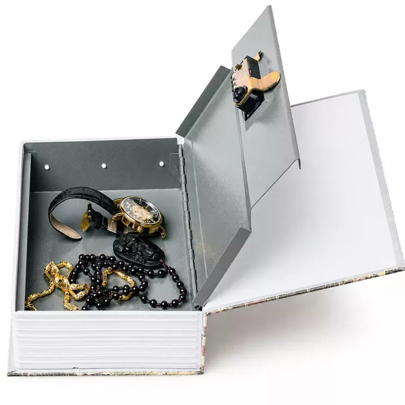 LEAN TOYS Book Safe with Key Small Cash Box Route 66 Large