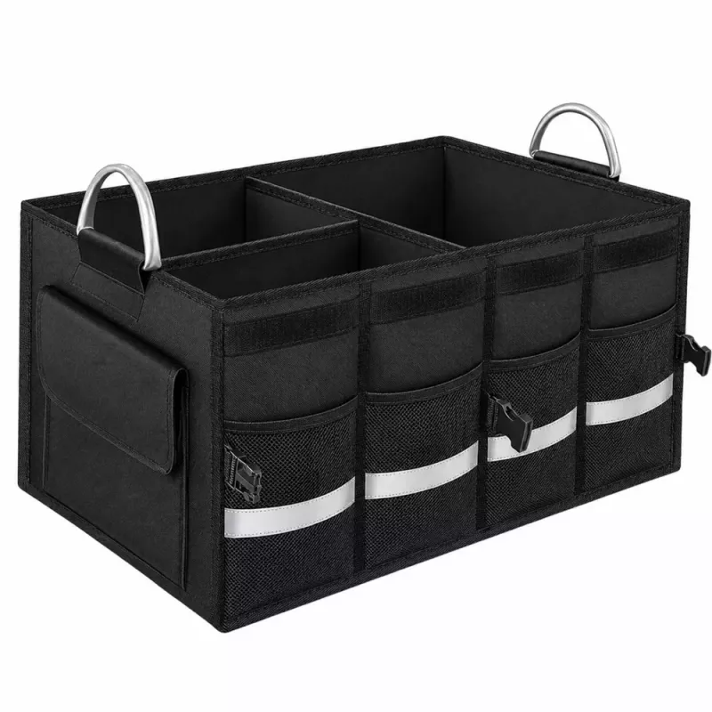 LEAN Large Foldable Car Organizer Trunk Bag Black 50L