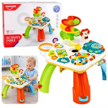 LEAN TOYS Õppelaud Interaktiivne Klaver Liumägi Pallidele Liikuv El.