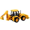 LEAN TOYS Construction Excavator Loader Bulldozer with Drive, Lights, Sounds - Yellow