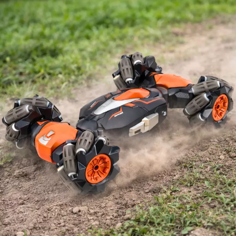 LEAN TOYS RC Auto Kaugjuhitav Trikiratas Drift Akrobaatika Keerd Oranž 1:16