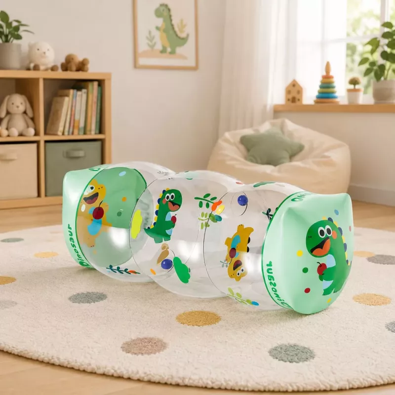 LEAN TOYS Puhutav roomamisrull beebidele Dinosaur 51 x 22 cm