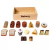 LEAN TOYS Wooden Mini Bakery Set of Bread with Velcro in a Box 10 pcs.