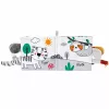 LEAN TOYS Pehme sensoorne raamat sahiseva ja piiksuva elevandiga, hall