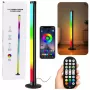 LEAN RGB LED nurgapõrandalamp muusikarežiimi ja kaugjuhtimisega, rakenduse juhtimine, 90 cm