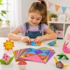 LEAN Origami komplekt värvilise paberi ja juhendiga 100 lehte