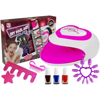 LEAN TOYS Laste küünelakikomplekt + küünelamp