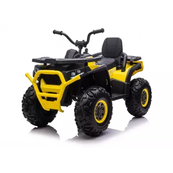 QUAD LOCK Electric Ride On Quad XMX607 lastele LED-tulede ja MP3-ga - Kollane