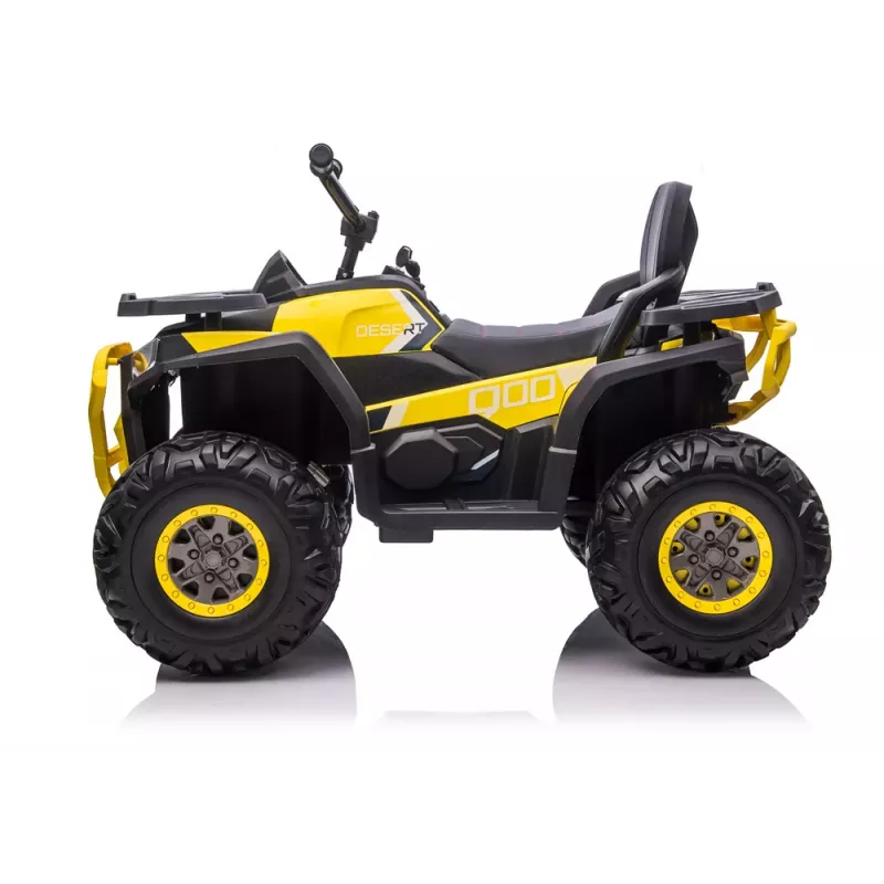 QUAD LOCK Electric Ride On Quad XMX607 lastele LED-tulede ja MP3-ga - Kollane