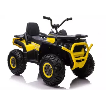 QUAD LOCK Electric Ride On Quad XMX607 lastele LED-tulede ja MP3-ga - Kollane