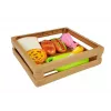LEAN TOYS Hot-Dog Set for Cutting Ingredients in a Basket