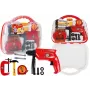 LEAN TOYS Tööriistakomplekt kohvris, puur, kruvid, haamer