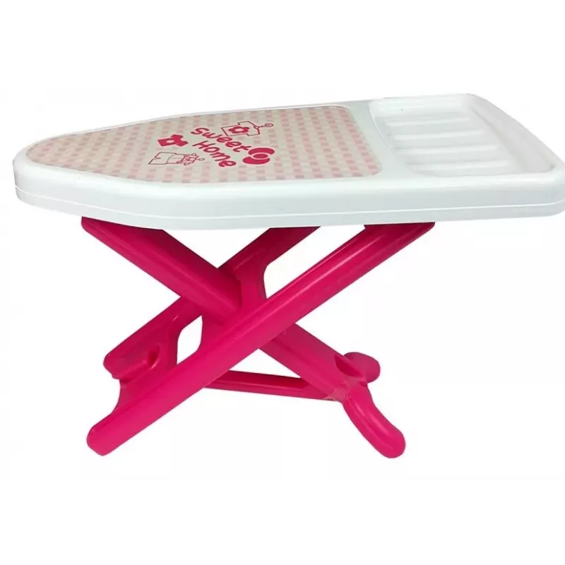 ROWE Pink Toy Ironing Set with Ironing Board and Hangers