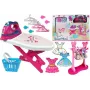ROWE Pink Toy Ironing Set with Ironing Board and Hangers