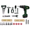LEAN TOYS DIY Seljakotiga Tööriistakomplekt Puur 100-osaline