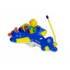 LEAN TOYS Baby R/C Airplane with Remote Control Steering Wheel Blue