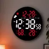LEAN Digital LED seinakell kuupäeva, temperatuuri, niiskuse, alarmi ja kaugjuhtimispuldiga 25 cm