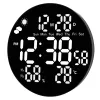 LEAN Digital LED seinakell kuupäeva, temperatuuri, niiskuse, alarmi ja kaugjuhtimispuldiga 25 cm
