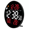 LEAN Digital LED seinakell kuupäeva, temperatuuri, niiskuse, alarmi ja kaugjuhtimispuldiga 25 cm