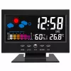 LEAN Digital Clock with Indoor Thermometer and Hygrometer LED Weather Station