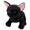 LEAN TOYS Plush Toy French Bulldog Black 22 cm
