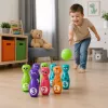 LEAN TOYS Bowling with Smiley Faces Educational Game for Children Skill Sports 10 pcs.