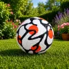 LEAN TOYS treeningjalgpall muruväljakule, valge ja oranž, 22 cm, suurus 5