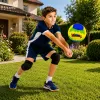 LEAN TOYS võrkpalli treeningpall, kollane ja sinine, 22 cm, suurus 5