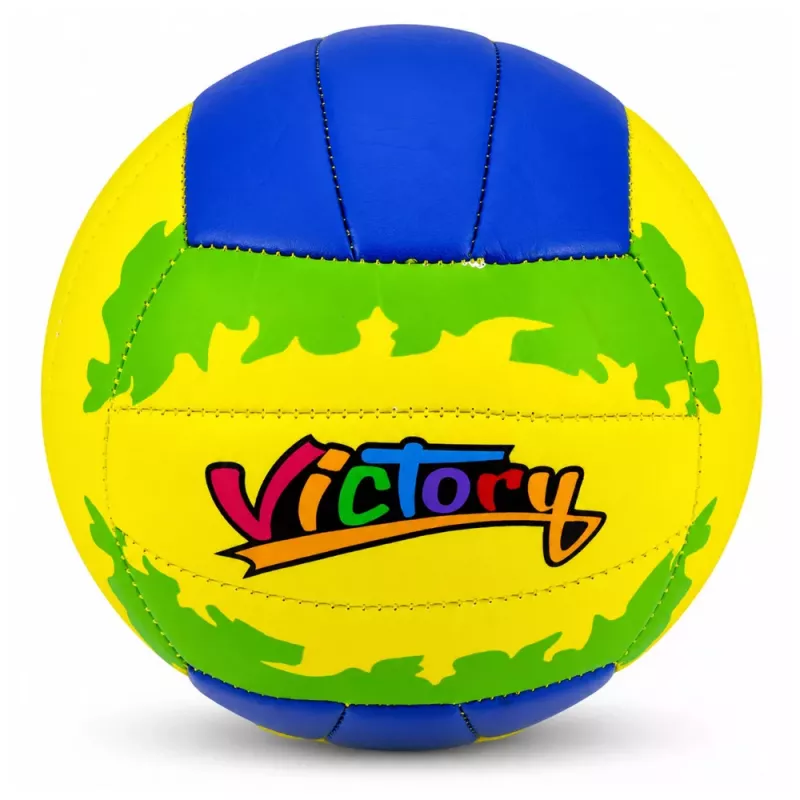 LEAN TOYS võrkpalli treeningpall, kollane ja sinine, 22 cm, suurus 5