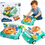 LEAN TOYS Interaktiivne paneel autojuhtimise simulaator autotulede ja -helidega sinine
