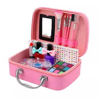 LEAN TOYS Beauty Set Cosmetic Bag For Children Nail Accessories Dryer 20 pcs
